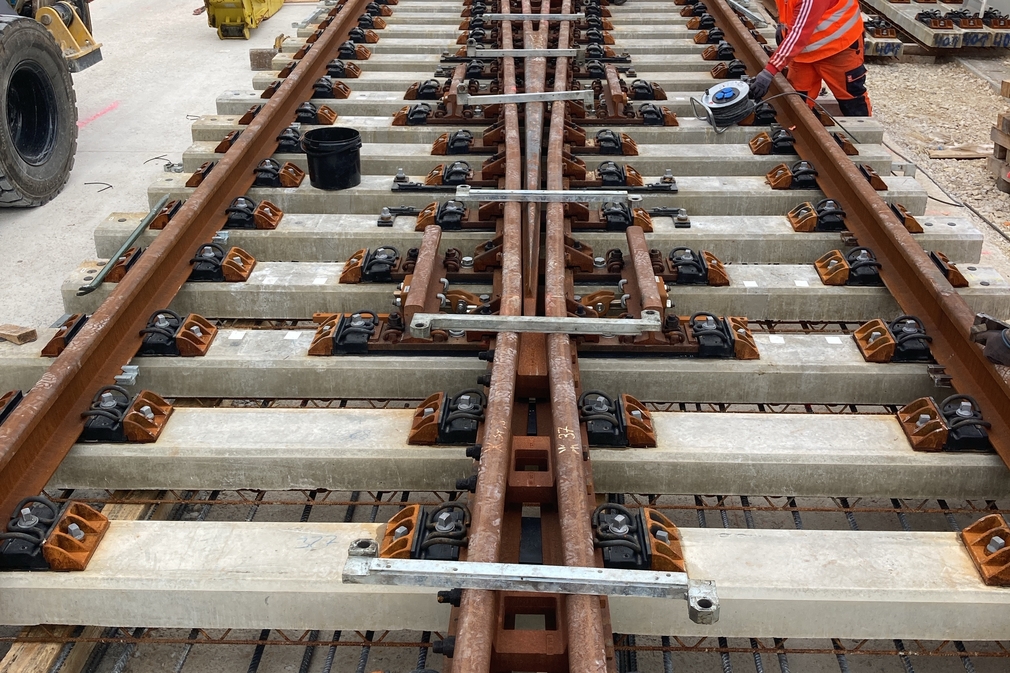 Progress on the Fildern plain - Rhomberg Sersa Rail Group