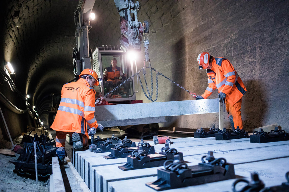 Rhomberg-Bahntechnik-Bruggwaldtunnel