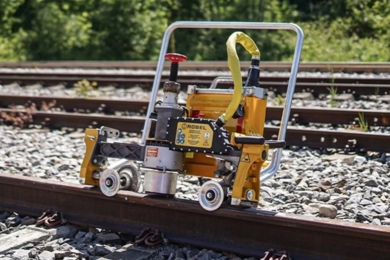 Akku-Schienenkopfschleifmaschine