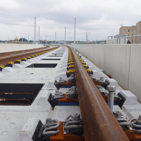 Innovative slab track D&B in the UK - Rhomberg Sersa Rail Group