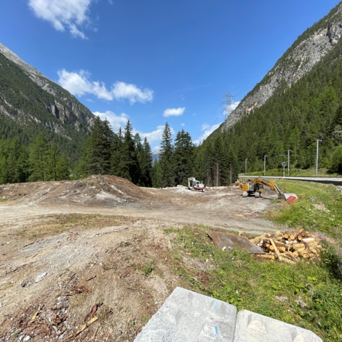 Touatunnel-Preparations at the installation site